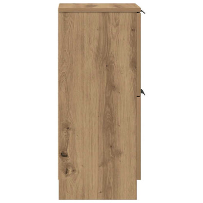 vidaXL Sideboards 2 pcs Artisan Oak 30x30x70 cm Engineered Wood