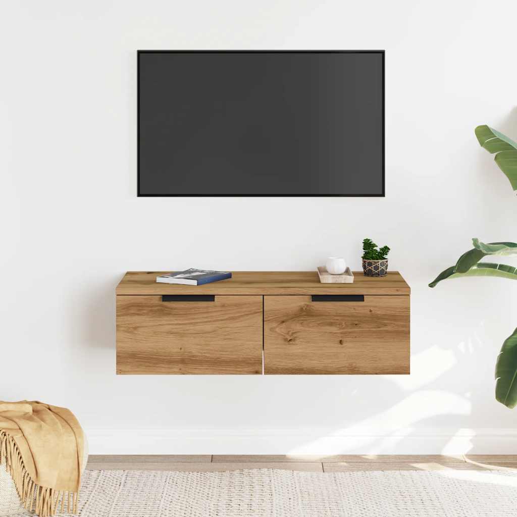 vidaXL Wall Cabinet Artisan Oak 68x30x20 cm Engineered Wood