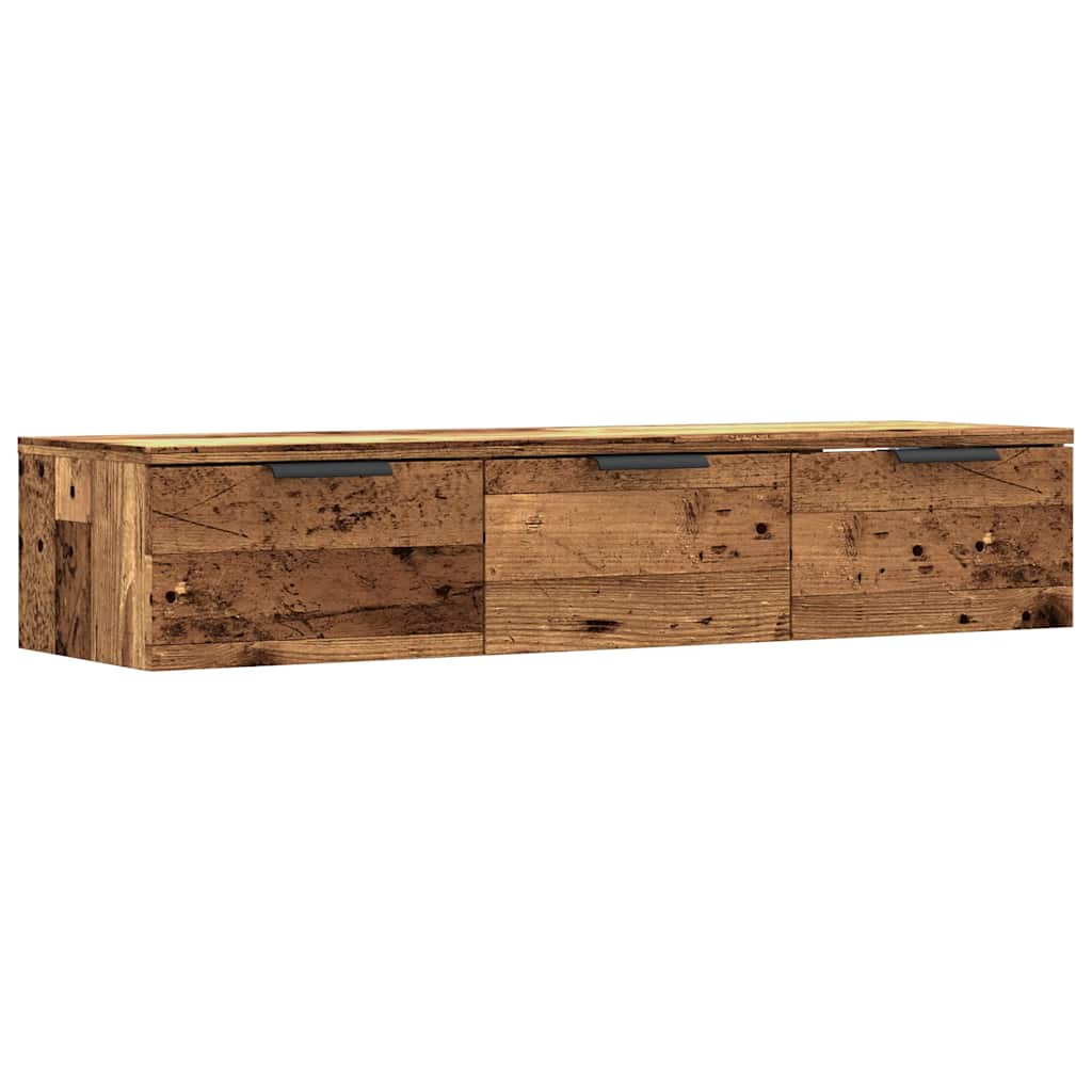 vidaXL Wall Cabinet Old Wood 102x30x20 cm Engineered Wood