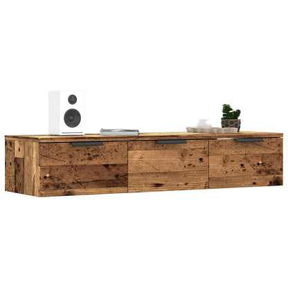 vidaXL Wall Cabinet Old Wood 102x30x20 cm Engineered Wood
