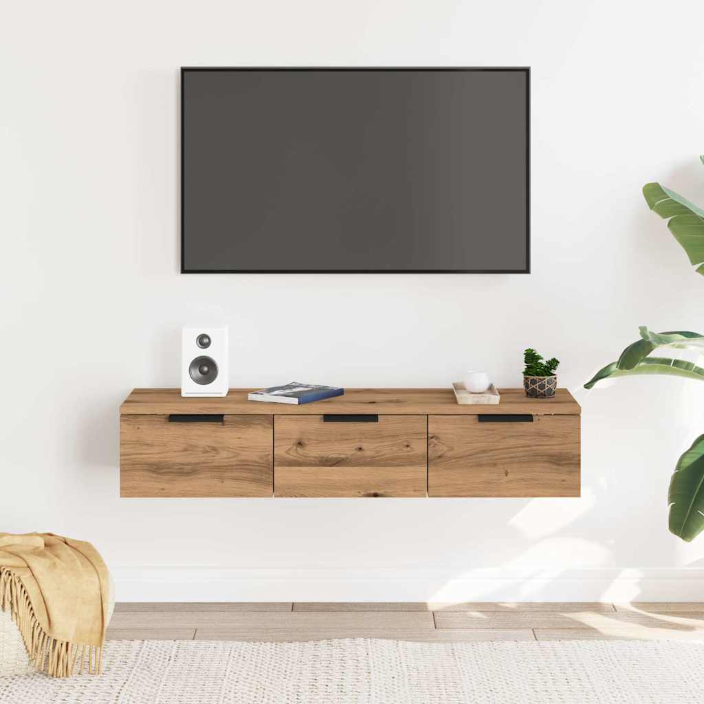 vidaXL Wall Cabinet Artisan Oak 102x30x20 cm Engineered Wood