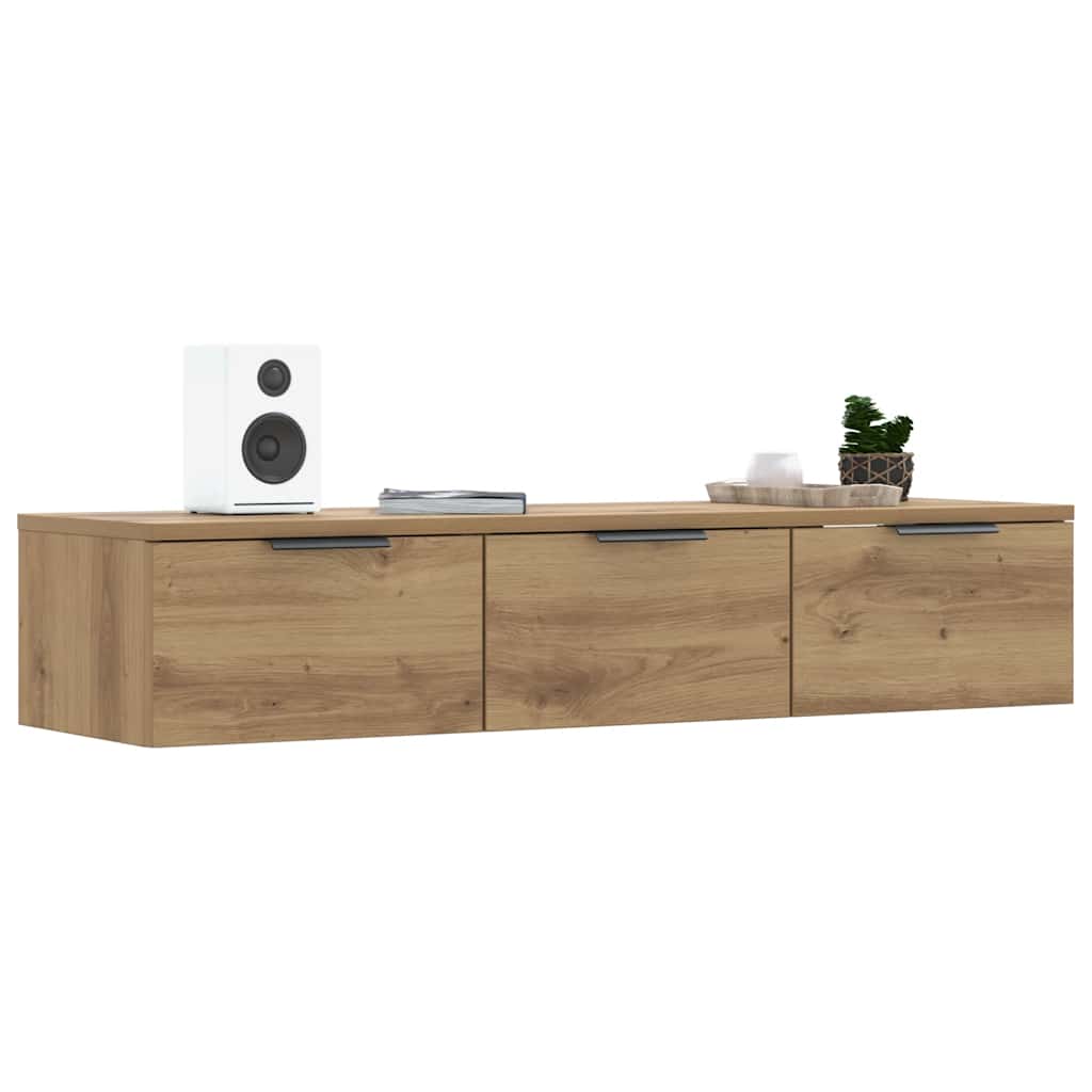 vidaXL Wall Cabinet Artisan Oak 102x30x20 cm Engineered Wood