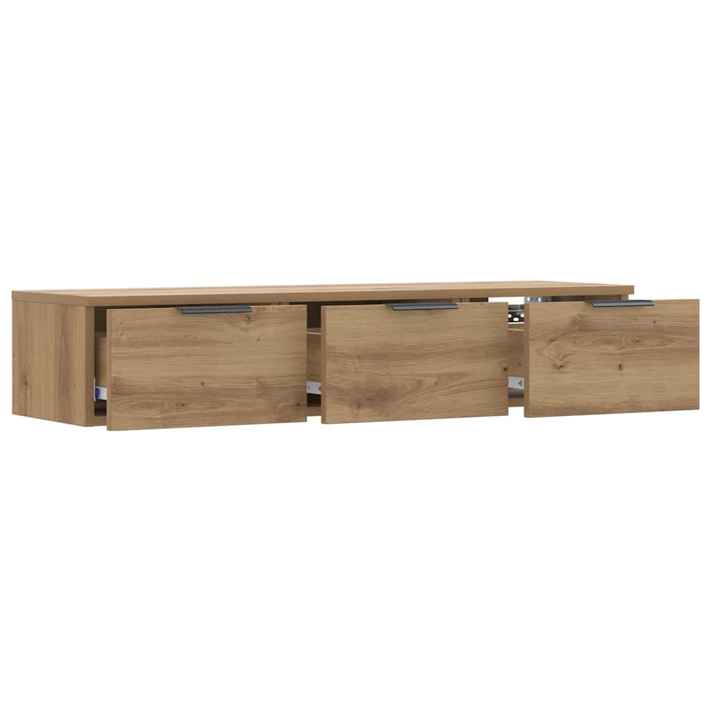 vidaXL Wall Cabinet Artisan Oak 102x30x20 cm Engineered Wood