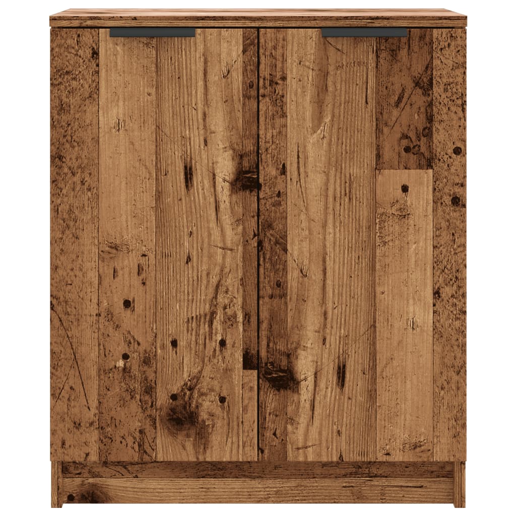 vidaXL Shoe Cabinet Old Wood 59x35x70 cm Engineered Wood