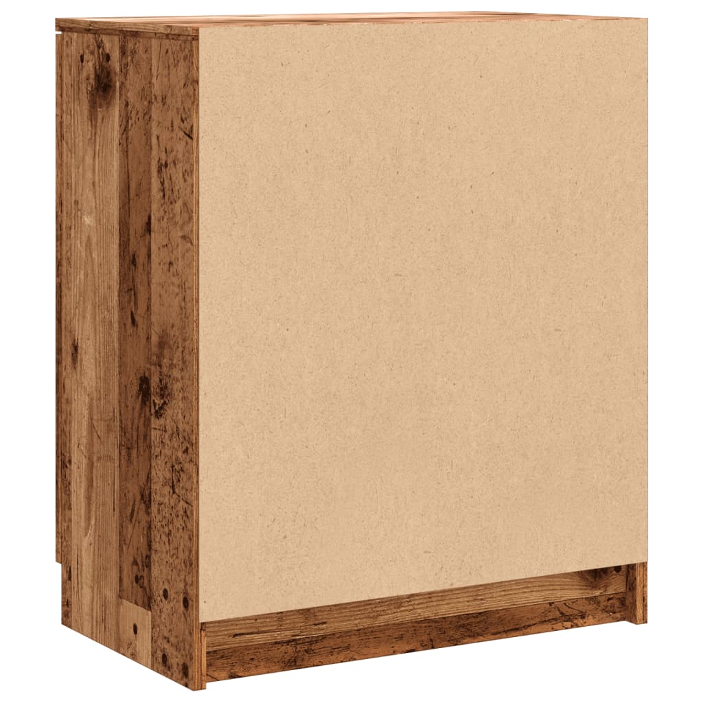 vidaXL Shoe Cabinet Old Wood 59x35x70 cm Engineered Wood