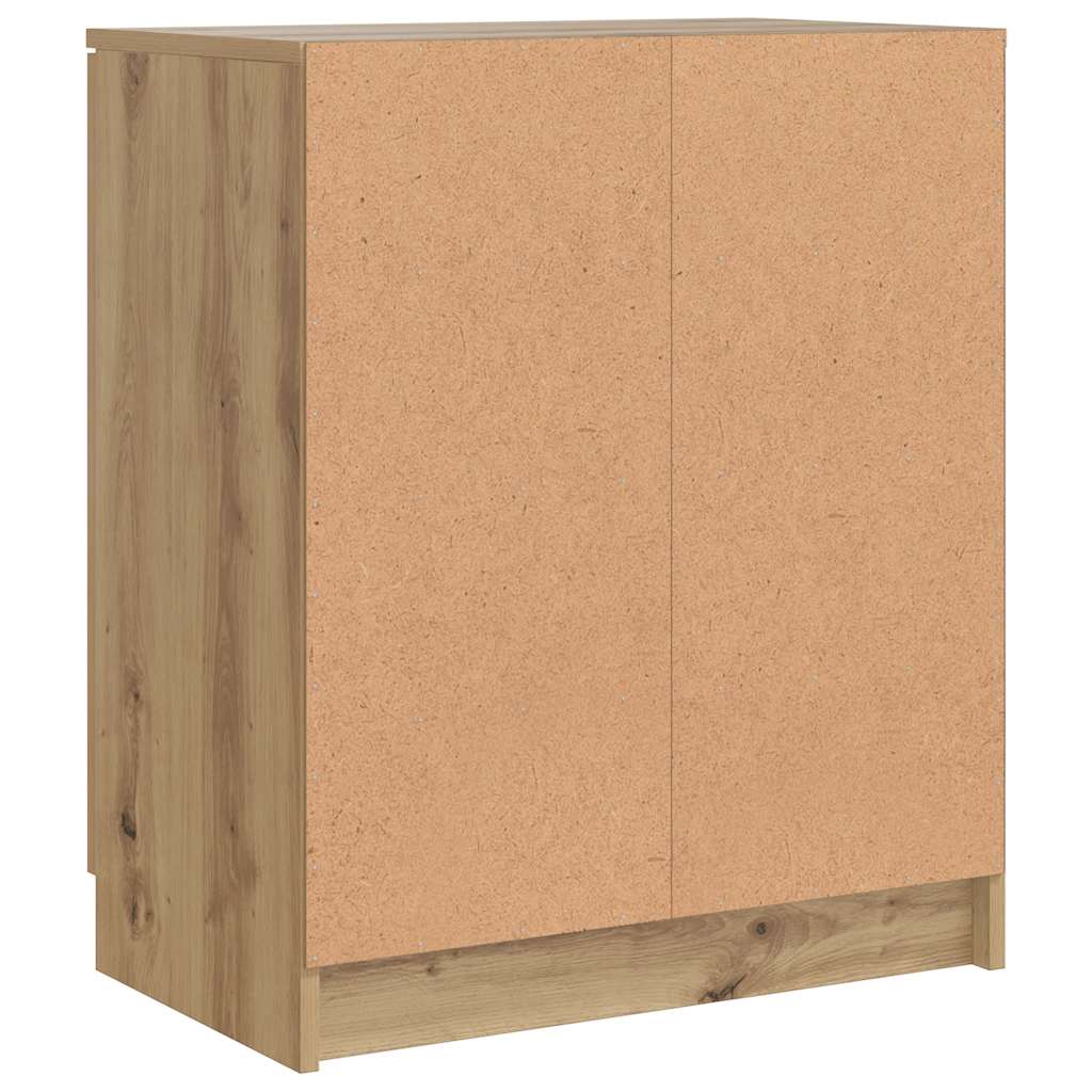 vidaXL Shoe Cabinet Artisian Oak 59x35x70 cm Engineered Wood
