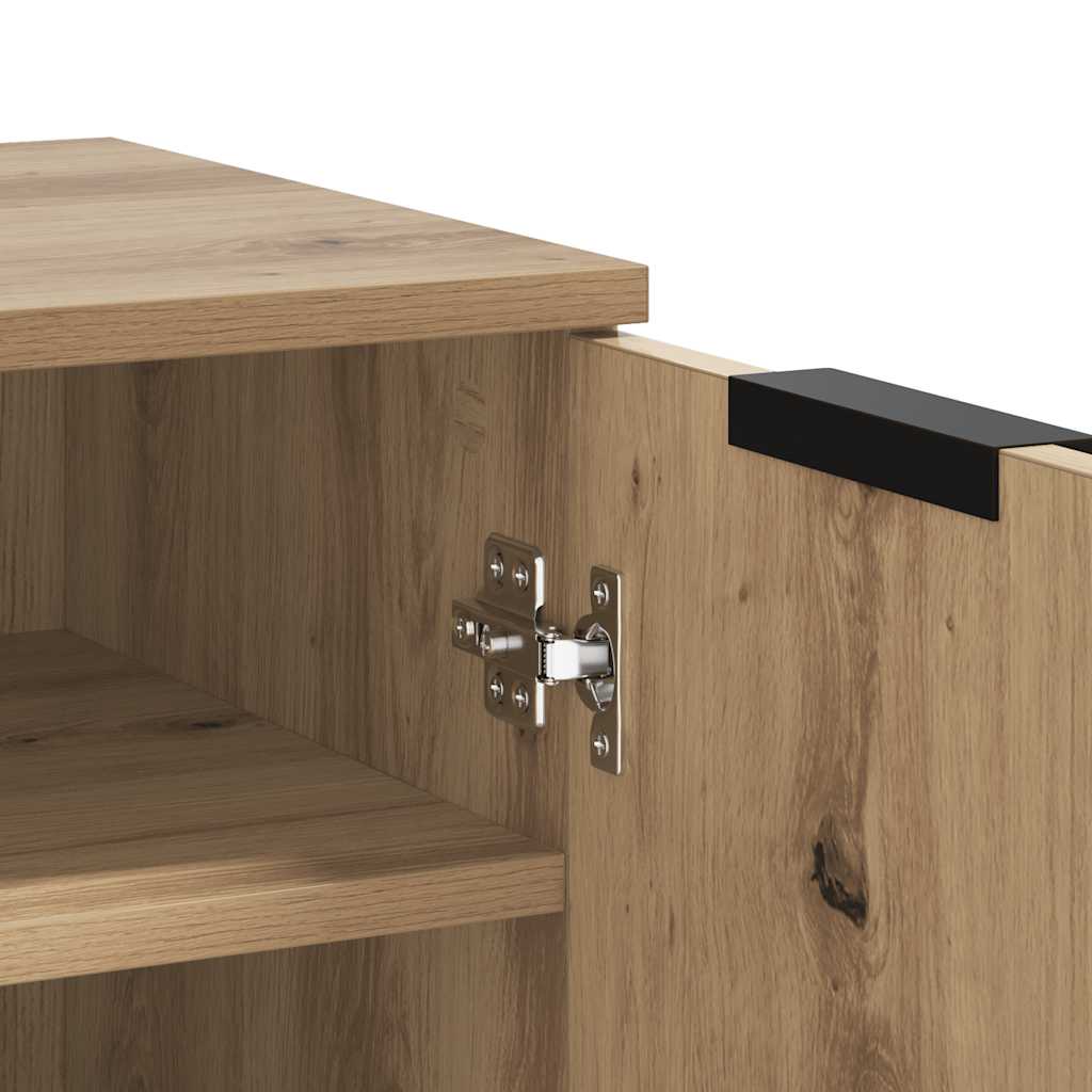 vidaXL Shoe Cabinet Artisian Oak 59x35x70 cm Engineered Wood