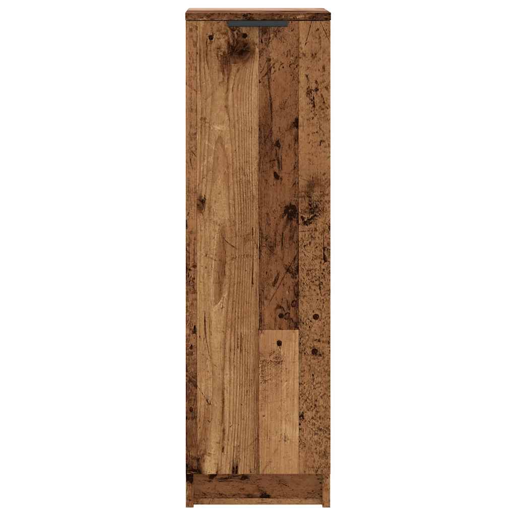 vidaXL Shoe Cabinet Old Wood 29.5x35x100.5 cm Engineered Wood