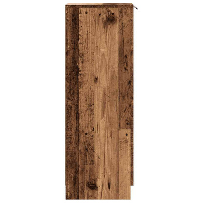 vidaXL Shoe Cabinet Old Wood 29,5x35x100,5 cm Engineered Wood
