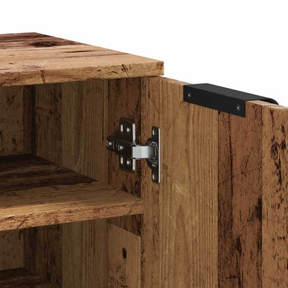 vidaXL Shoe Cabinet Old Wood 29,5x35x100,5 cm Engineered Wood