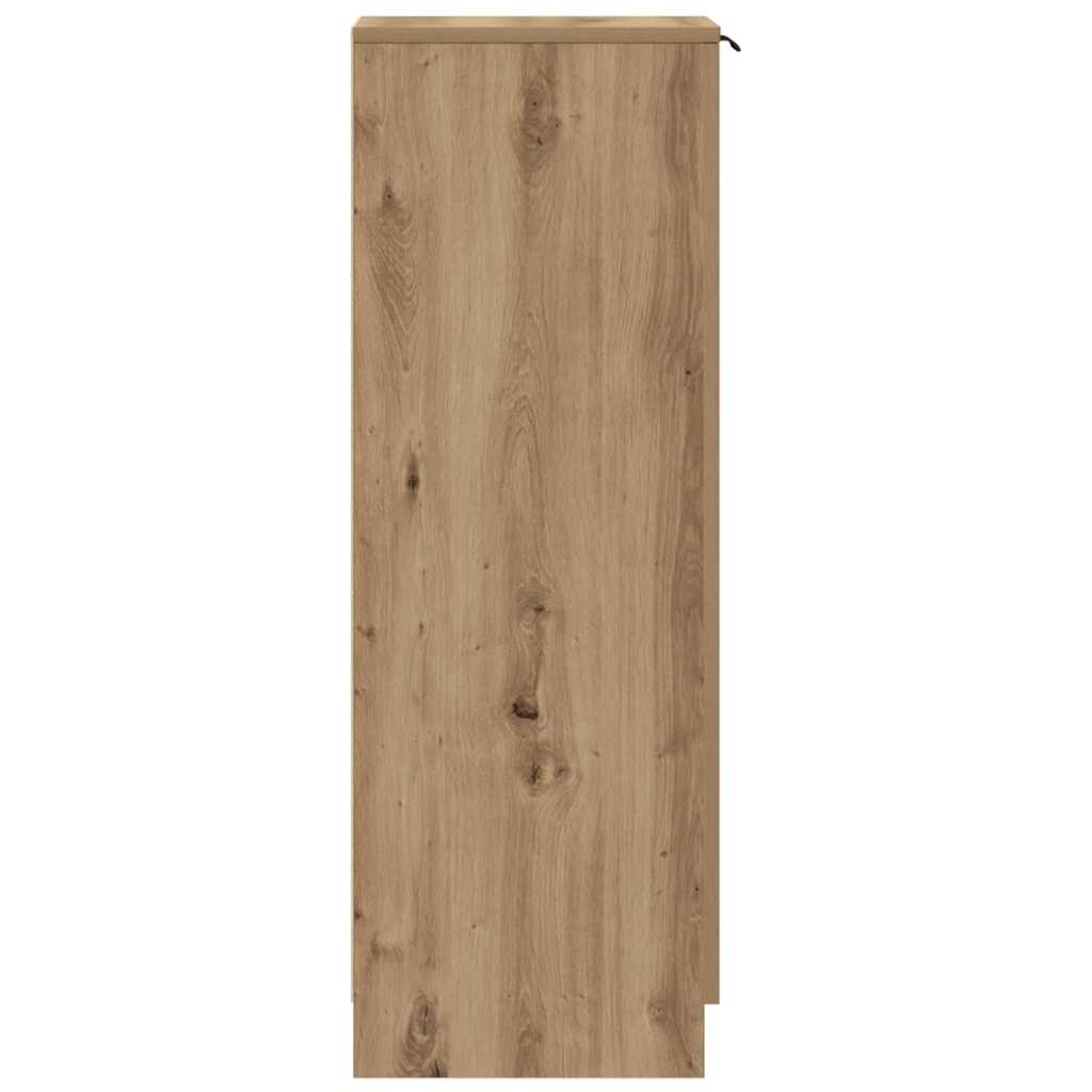 vidaXL Shoe Cabinet Artisan Oak 29.5x35x100.5 cm Engineered Wood