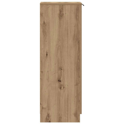 vidaXL Shoe Cabinet Artisan Oak 29.5x35x100.5 cm Engineered Wood