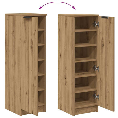 vidaXL Shoe Cabinet Artisan Oak 29.5x35x100.5 cm Engineered Wood