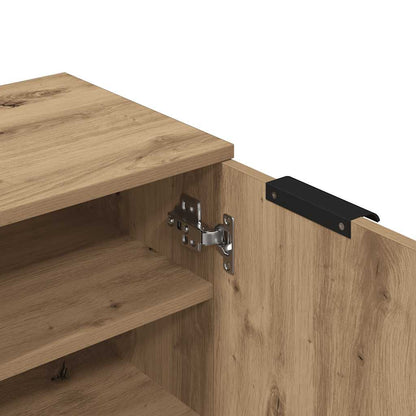 vidaXL Shoe Cabinet Artisan Oak 29.5x35x100.5 cm Engineered Wood