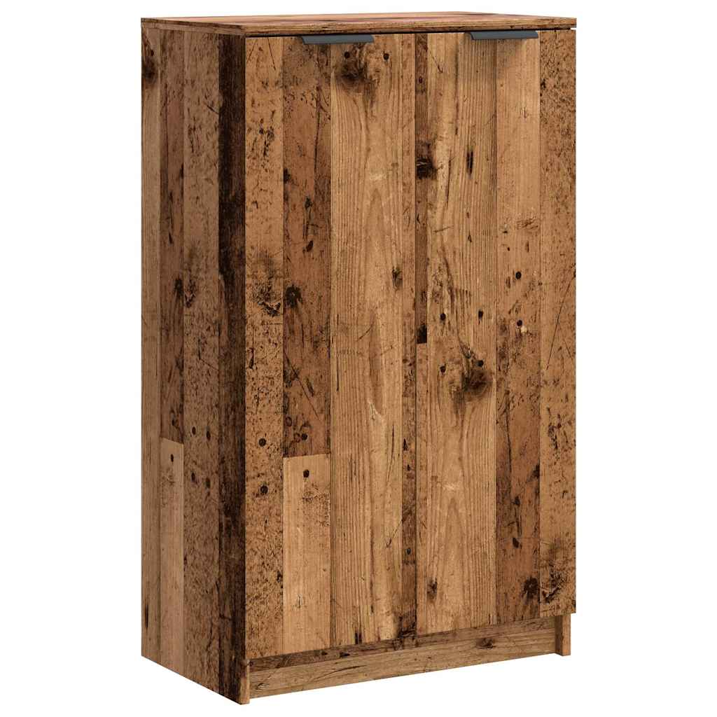 vidaXL Shoe Cabinet Old Wood 59x35x100.5 cm Engineered Wood