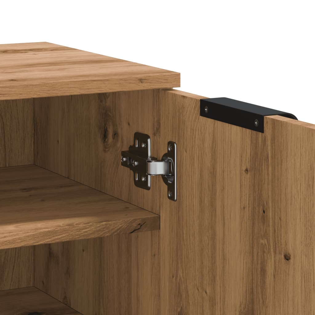 vidaXL Shoe Cabinet Artisian Oak 59x35x100.5 cm Engineered Wood