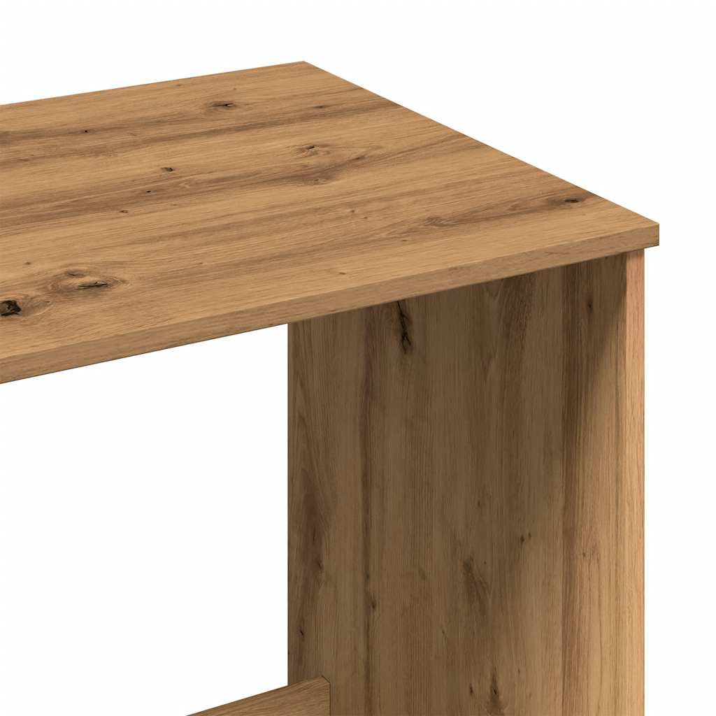 vidaXL Desk Artisan Oak 100x50x75 cm Engineered Wood