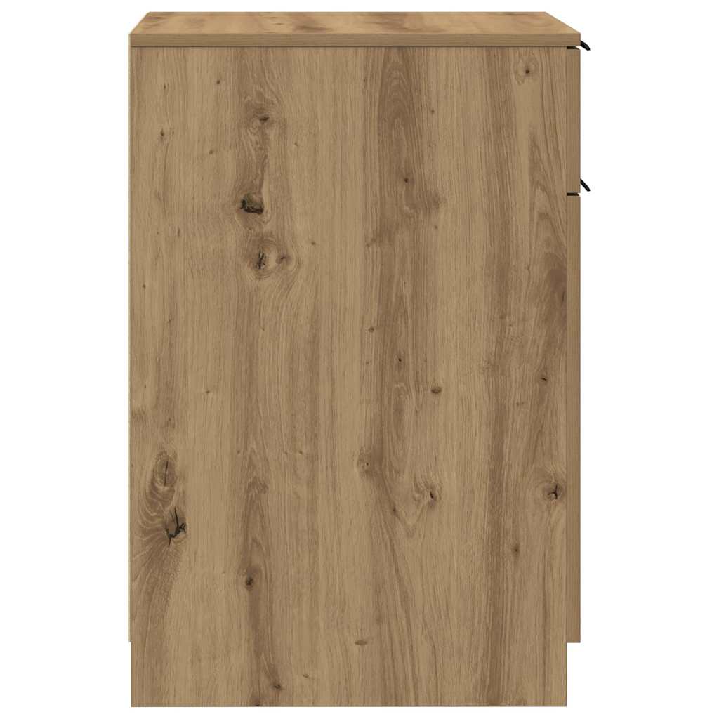 vidaXL Desk Cabinet Artisan Oak 33x50x75 cm Engineered Wood