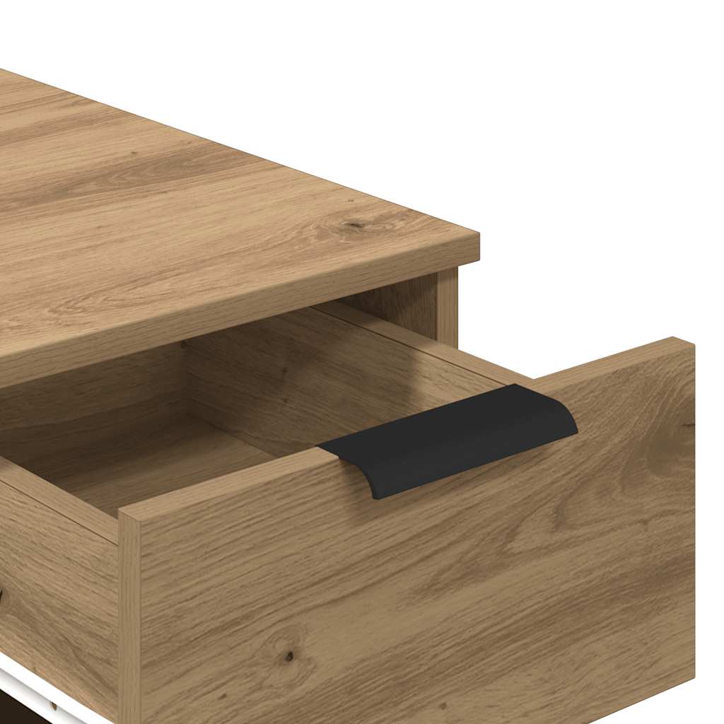 vidaXL Desk Cabinet Artisan Oak 33x50x75 cm Engineered Wood