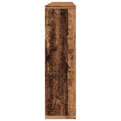 vidaXL Mirror Cabinet with LED Old Wood 76x15x55 cm Engineered Wood