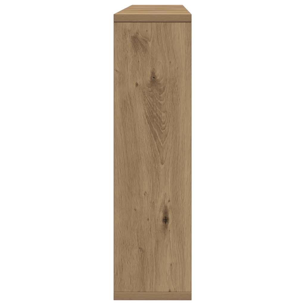 vidaXL Mirror Cabinet with LED Artisan Oak 76x15x55 cm Engineered Wood