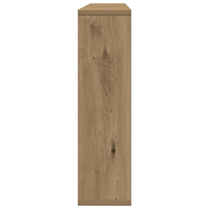vidaXL Mirror Cabinet with LED Artisan Oak 76x15x55 cm Engineered Wood