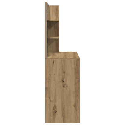 vidaXL Dressing Table with Mirror Artisan Oak 74,5x40x141 cm