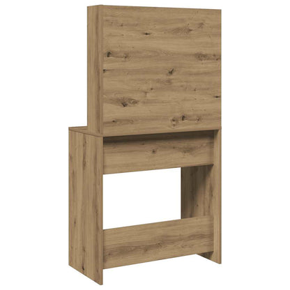 vidaXL Dressing Table with Mirror Artisan Oak 74,5x40x141 cm