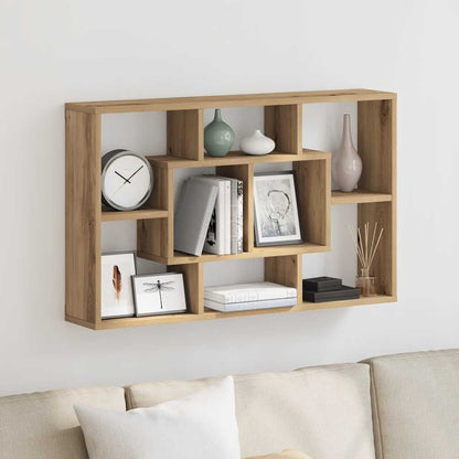 vidaXL Wall Shelf Artisan Oak 85x16x52,5 cm Engineered Wood