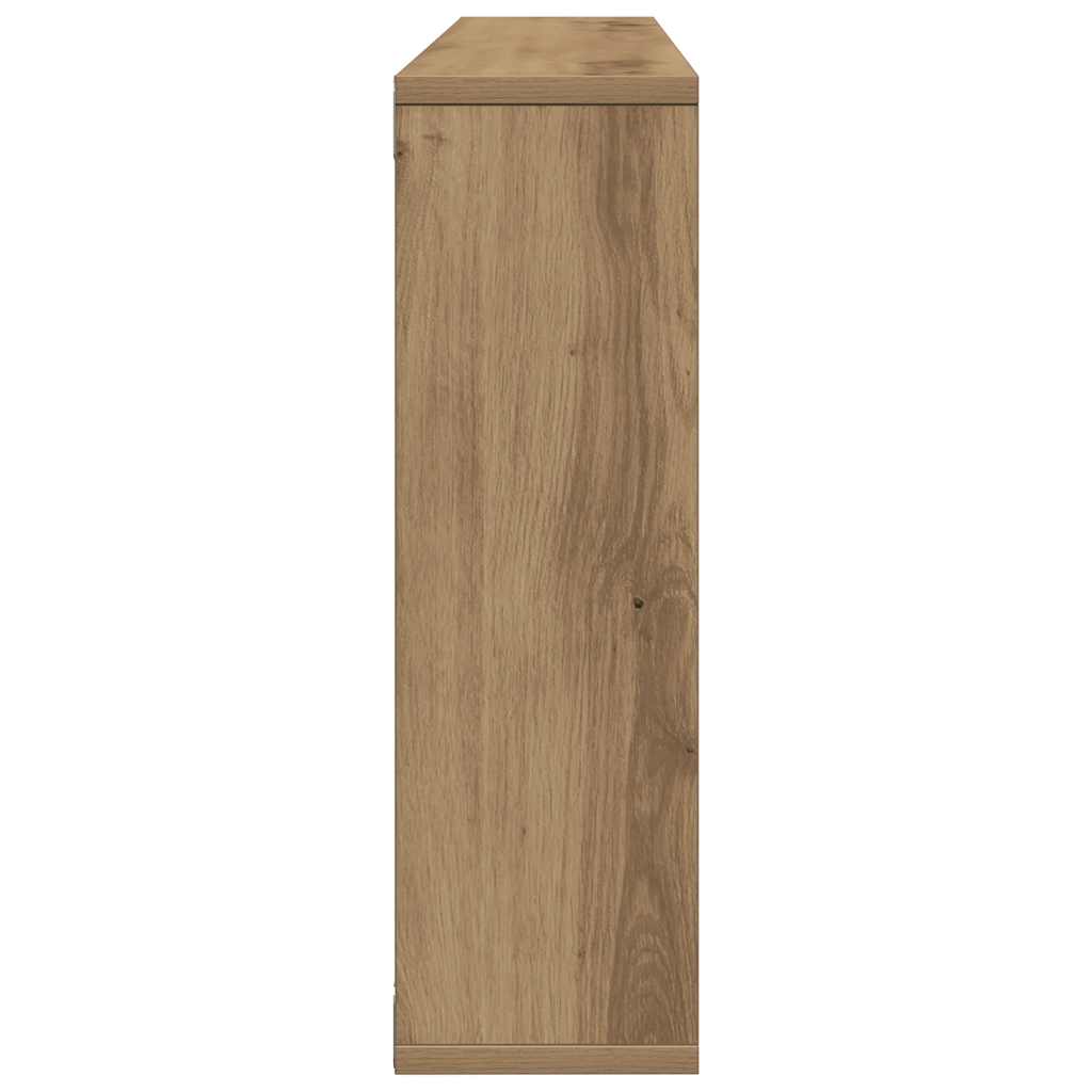 vidaXL Wall Shelf Artisan Oak 85x16x52,5 cm Engineered Wood