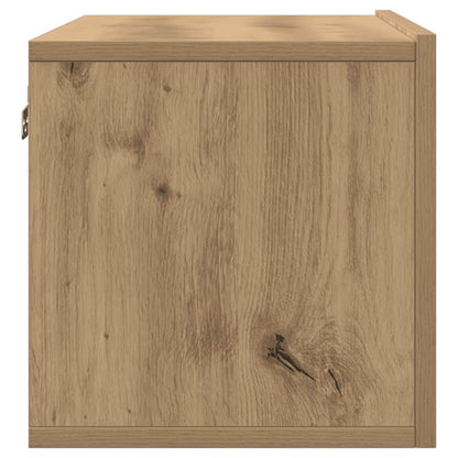 vidaXL 2 Piece Wall-mounted TV Cabinet Set Artisian Oak 80x30x30 cm