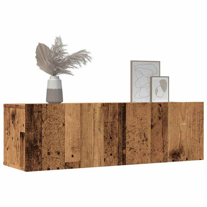 vidaXL TV Cabinets Wall-mounted 2 pcs Old Wood 100x30x30 cm