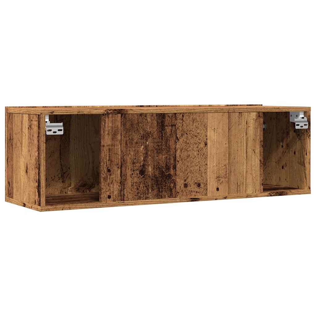 vidaXL TV Cabinets Wall-mounted 2 pcs Old Wood 100x30x30 cm