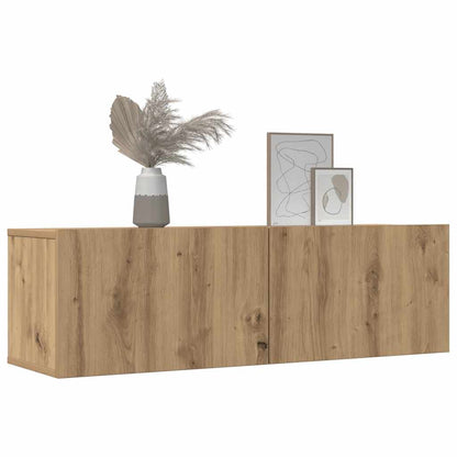 vidaXL TV Cabinets Wall-mounted 2 pcs Artisian Oak 100x30x30 cm