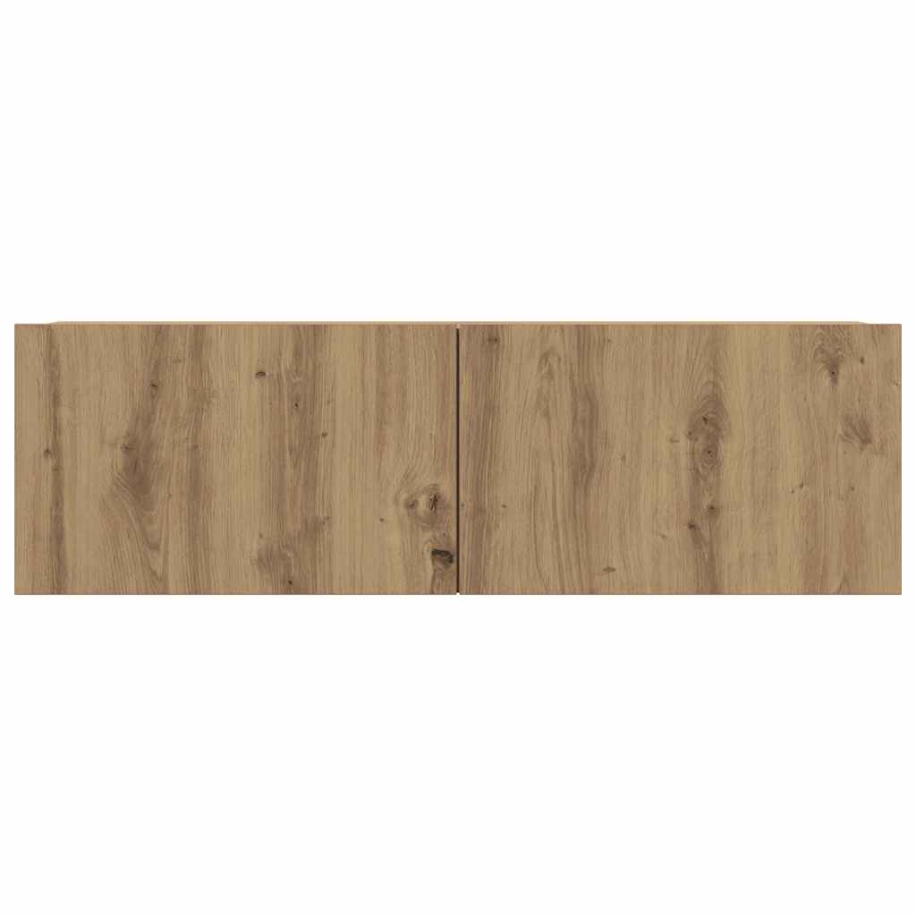 vidaXL TV Cabinets Wall-mounted 2 pcs Artisian Oak 100x30x30 cm