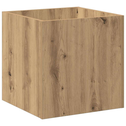 vidaXL Planter Box Artisan Oak 40x40x40 cm Engineered Wood
