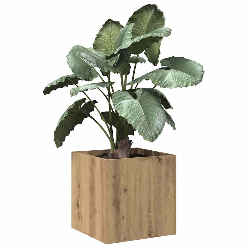 vidaXL Planter Box Artisan Oak 40x40x40 cm Engineered Wood