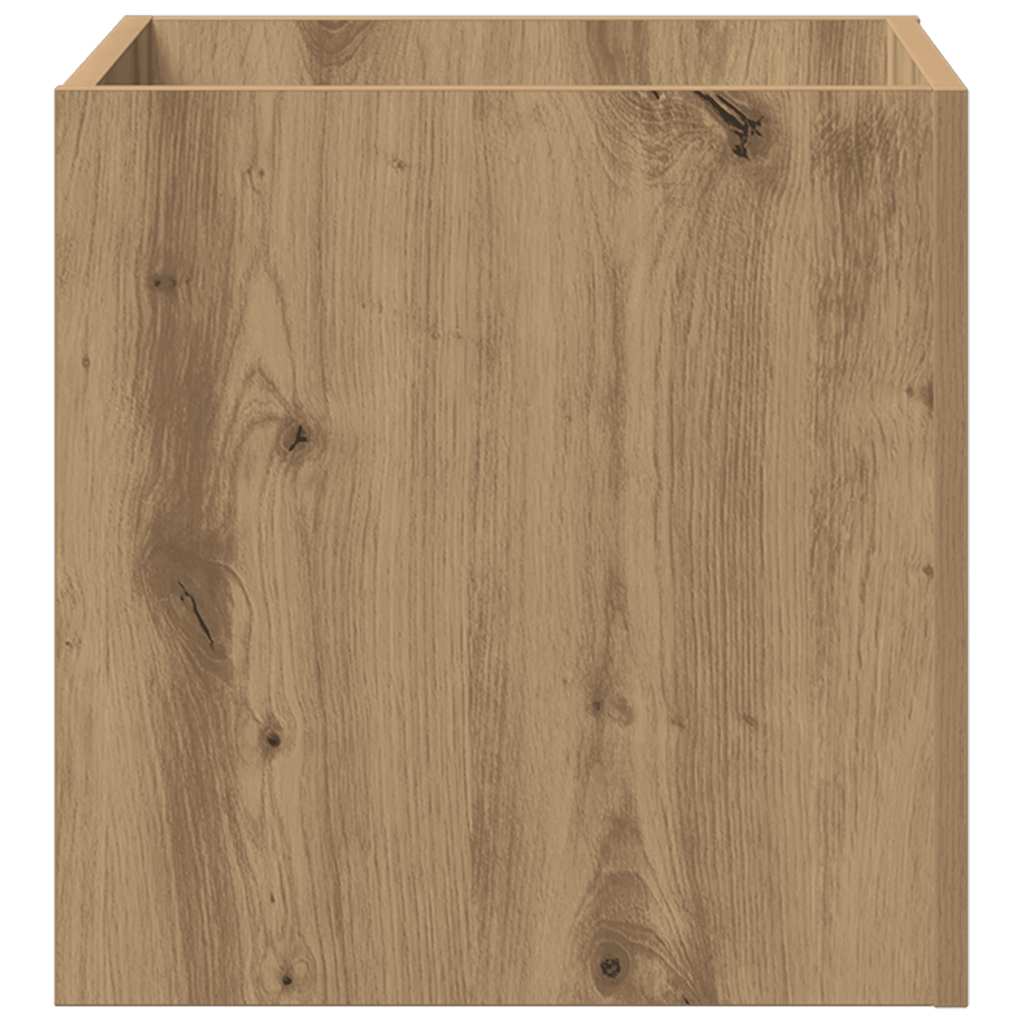 vidaXL Planter Box Artisan Oak 40x40x40 cm Engineered Wood