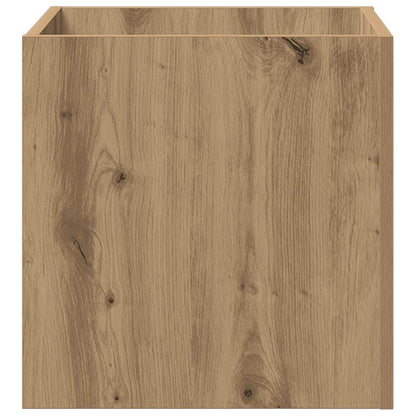 vidaXL Planter Box Artisan Oak 40x40x40 cm Engineered Wood