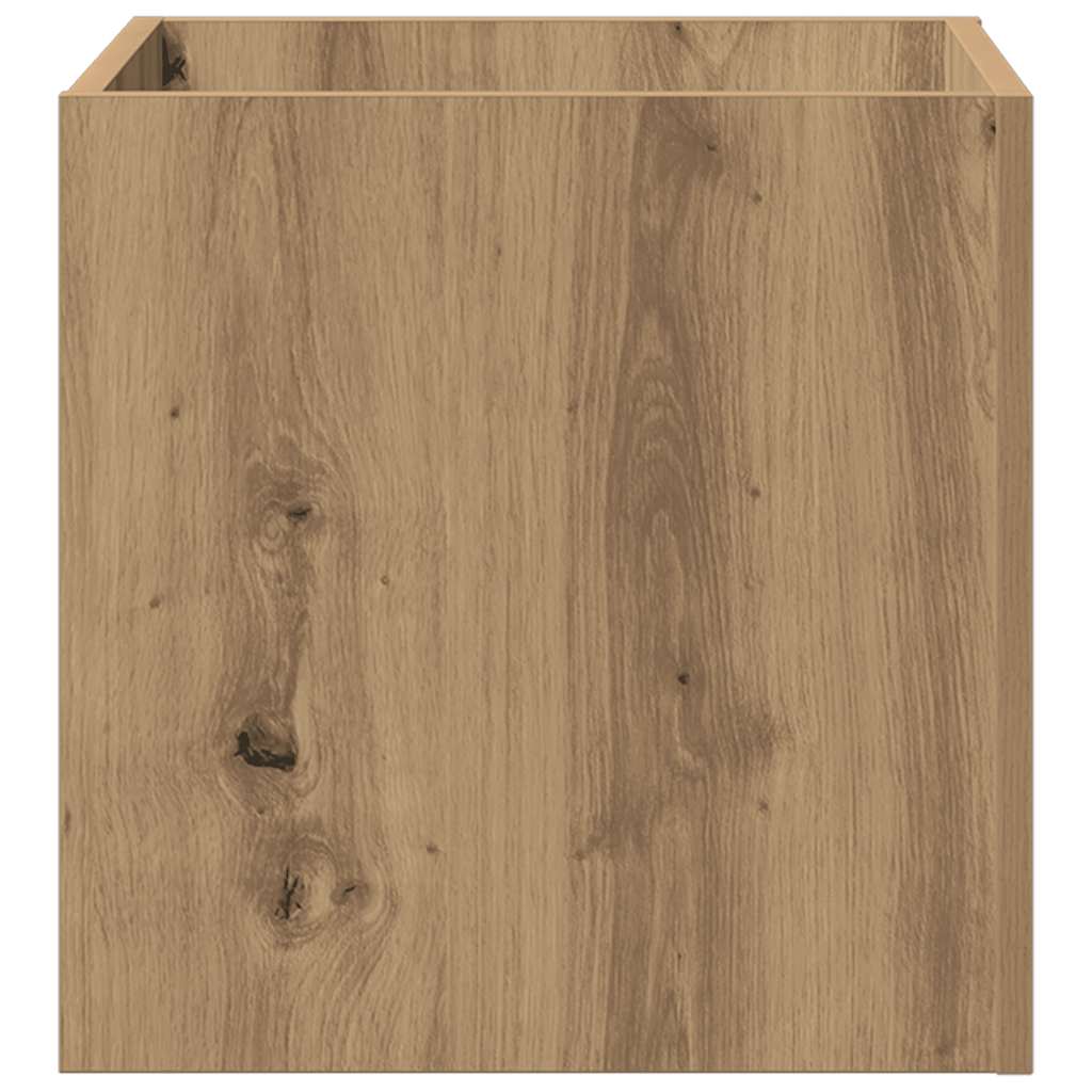 vidaXL Planter Box Artisan Oak 40x40x40 cm Engineered Wood