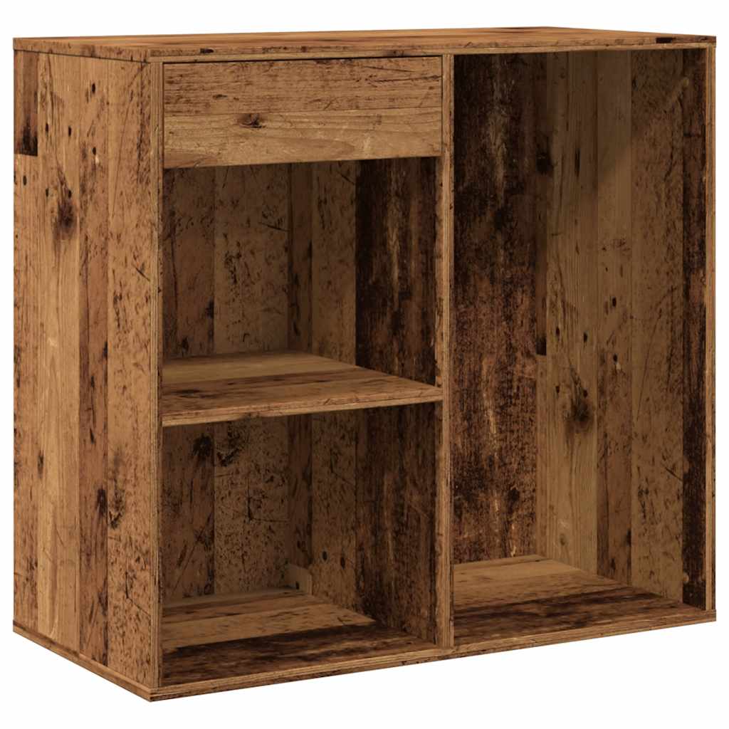 vidaXL Cosmetic Cabinet Old Wood 80x40x75 cm Engineered Wood
