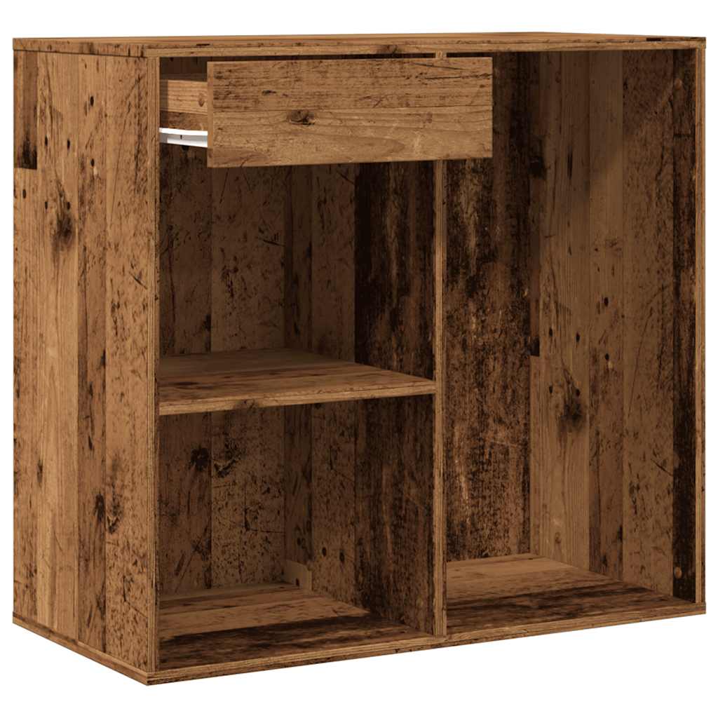 vidaXL Cosmetic Cabinet Old Wood 80x40x75 cm Engineered Wood