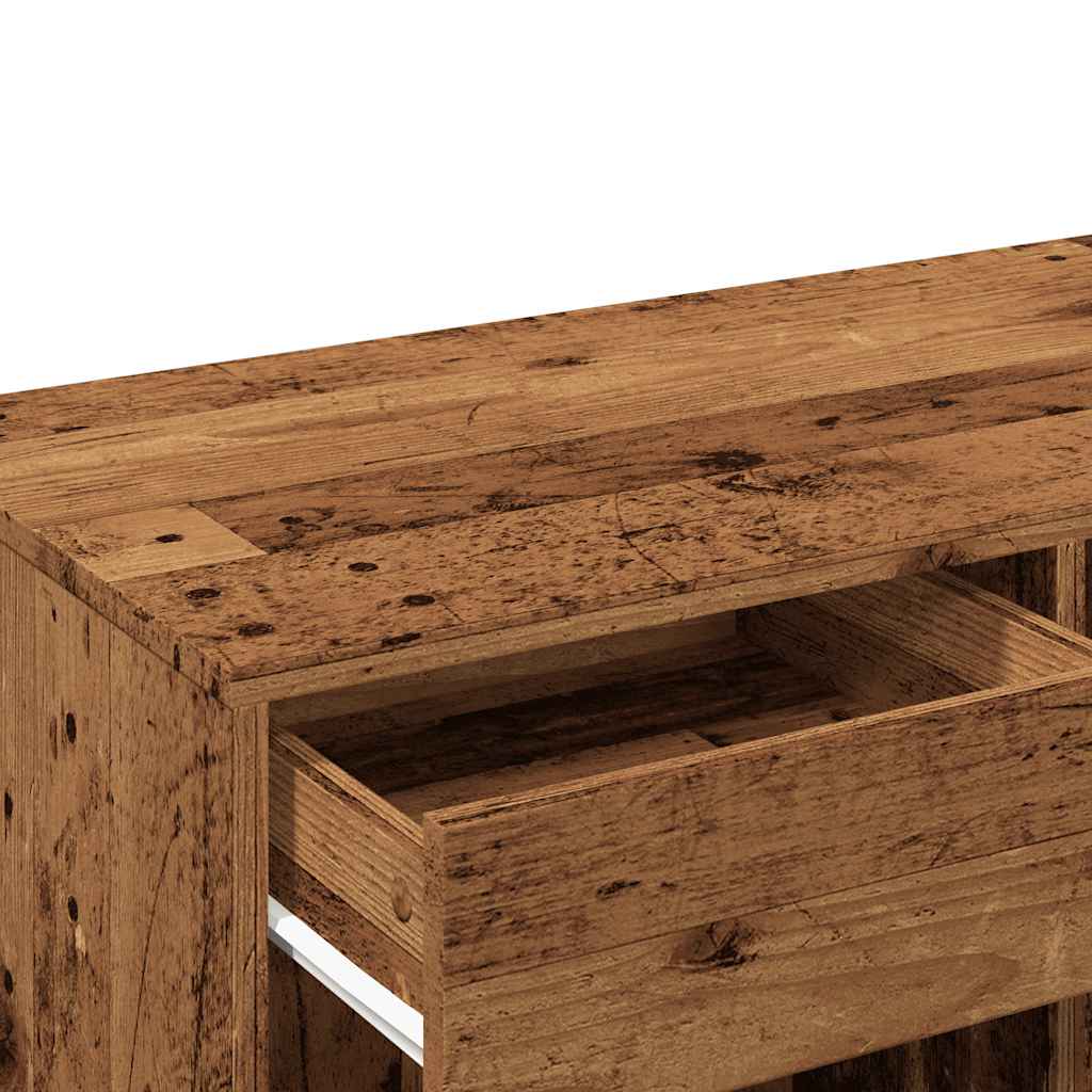 vidaXL Cosmetic Cabinet Old Wood 80x40x75 cm Engineered Wood