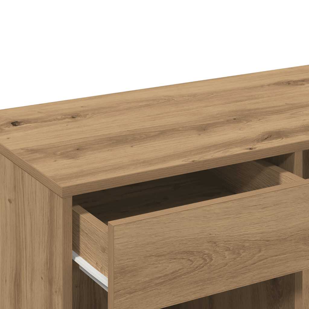vidaXL Cosmetic Cabinet Artisan Oak 80x40x75 cm Engineered Wood