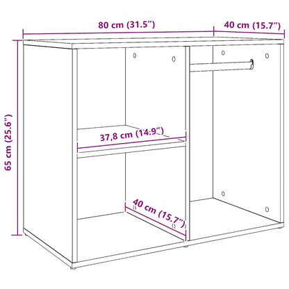 vidaXL Dressing Cabinet Artisan oak 80x40x65 cm Engineered Wood