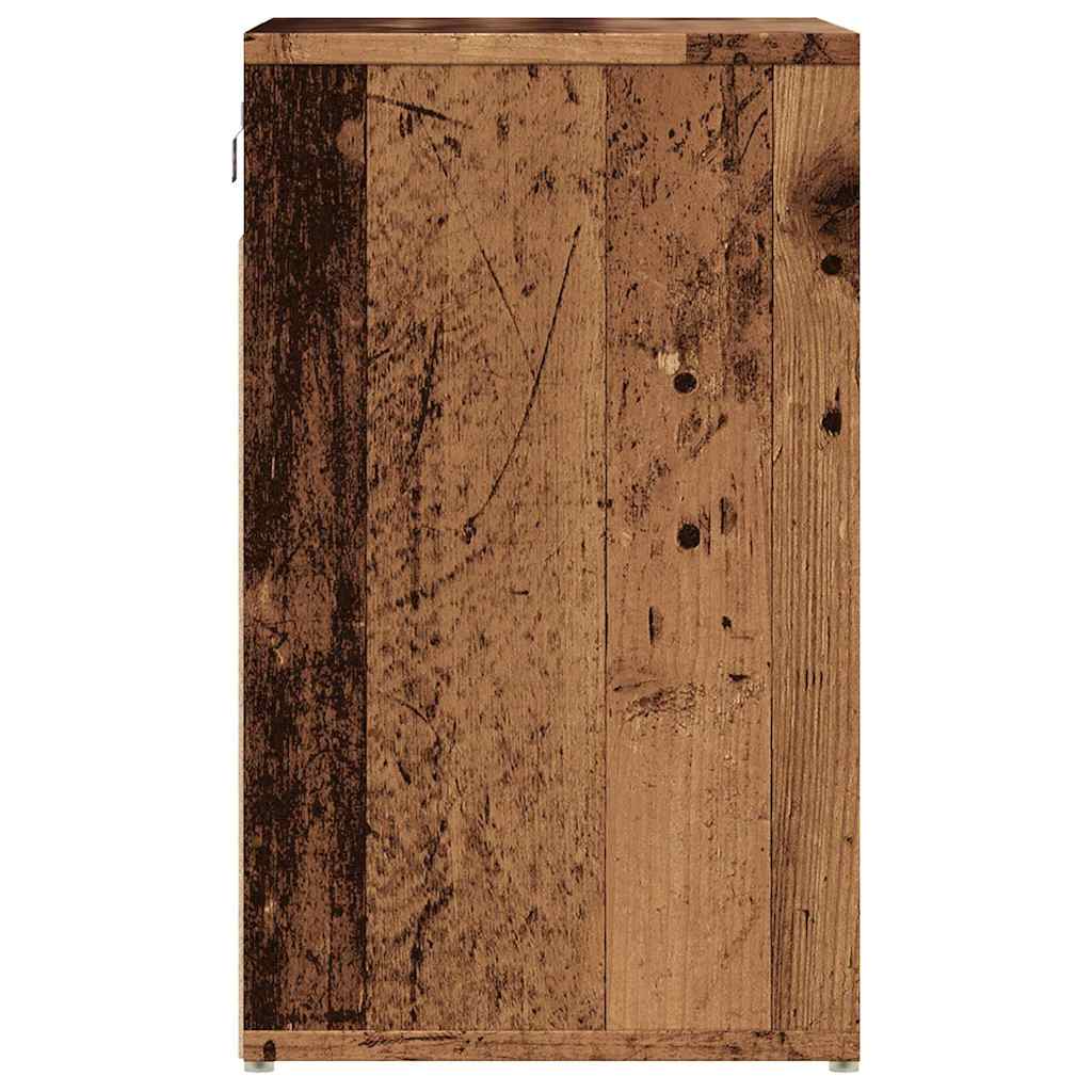 vidaXL Shoe Cabinets 2 pcs Old Wood 52x30x50 cm
