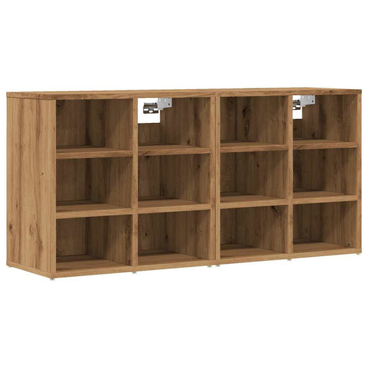 vidaXL Shoe Cabinets 2 pcs Artisan Oak 52x30x50 cm