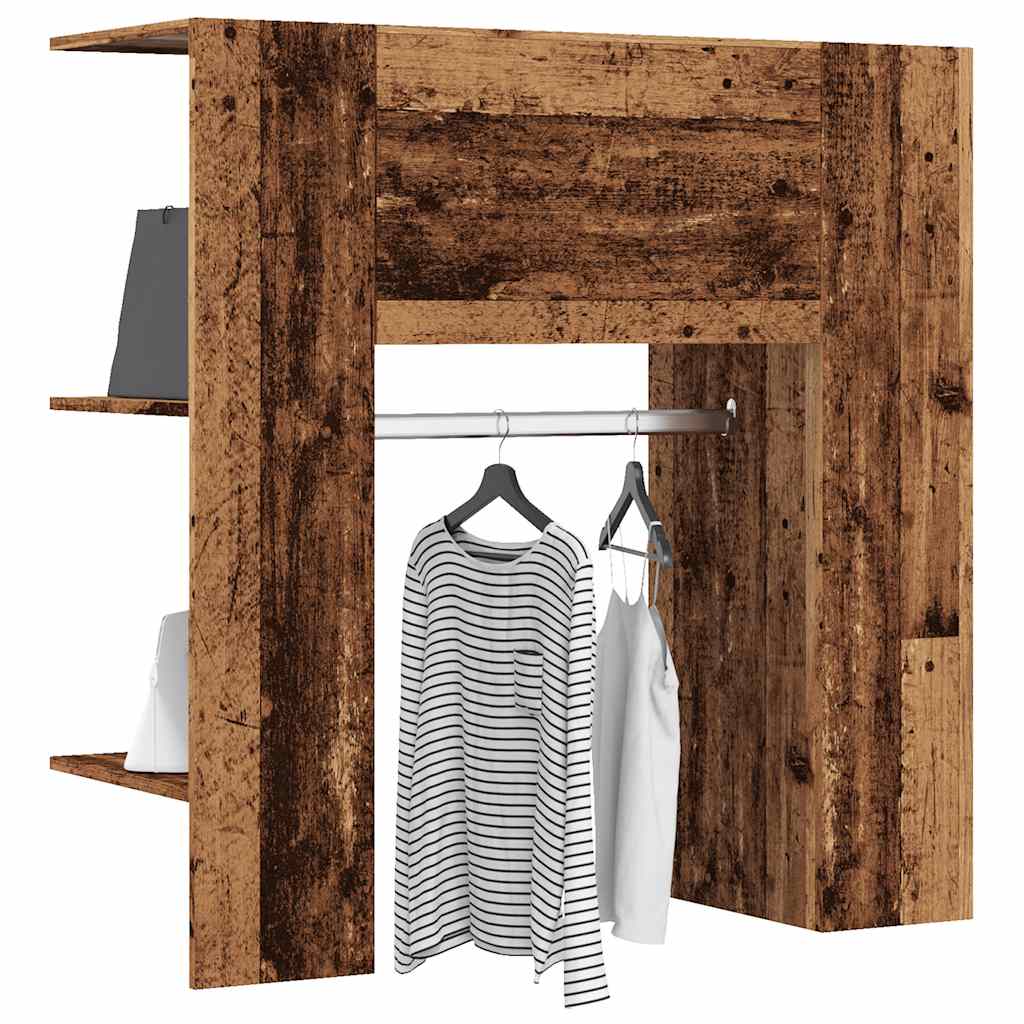 vidaXL Hallway Cabinet Old Wood 97.5x37x99 cm Engineered Wood