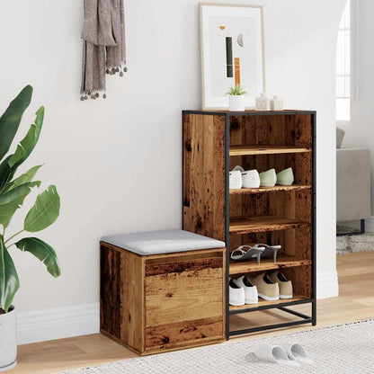 vidaXL Box Drawer Old Wood 40.5x40x40 cm Engineered Wood