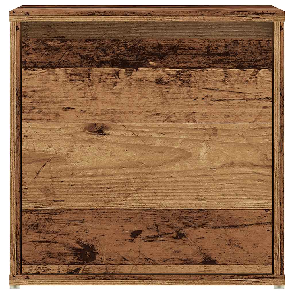 vidaXL Box Drawer Old Wood 40.5x40x40 cm Engineered Wood